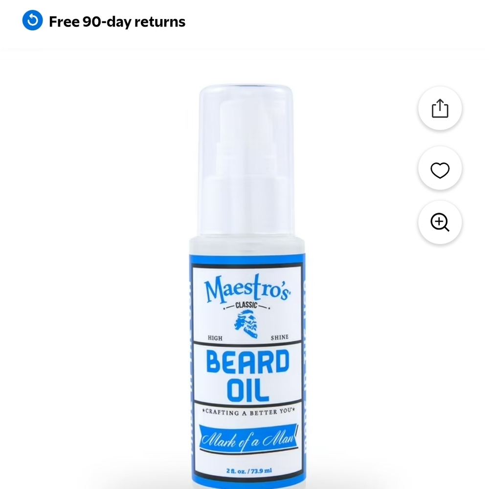 Beard Oil - Blue and White